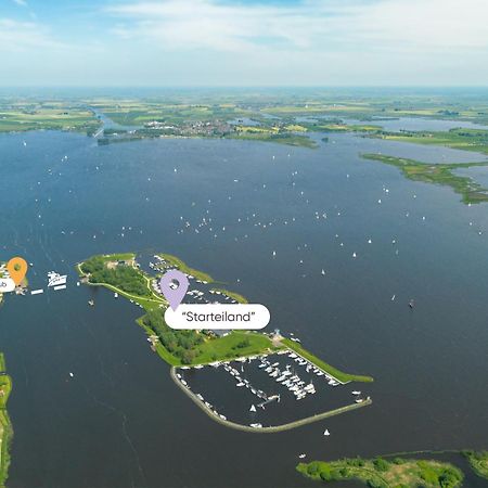 Welcome In - Houseboat 'Elysium' Met Eigen Aanlegsteiger Sneek - Offingawier Ngoại thất bức ảnh
