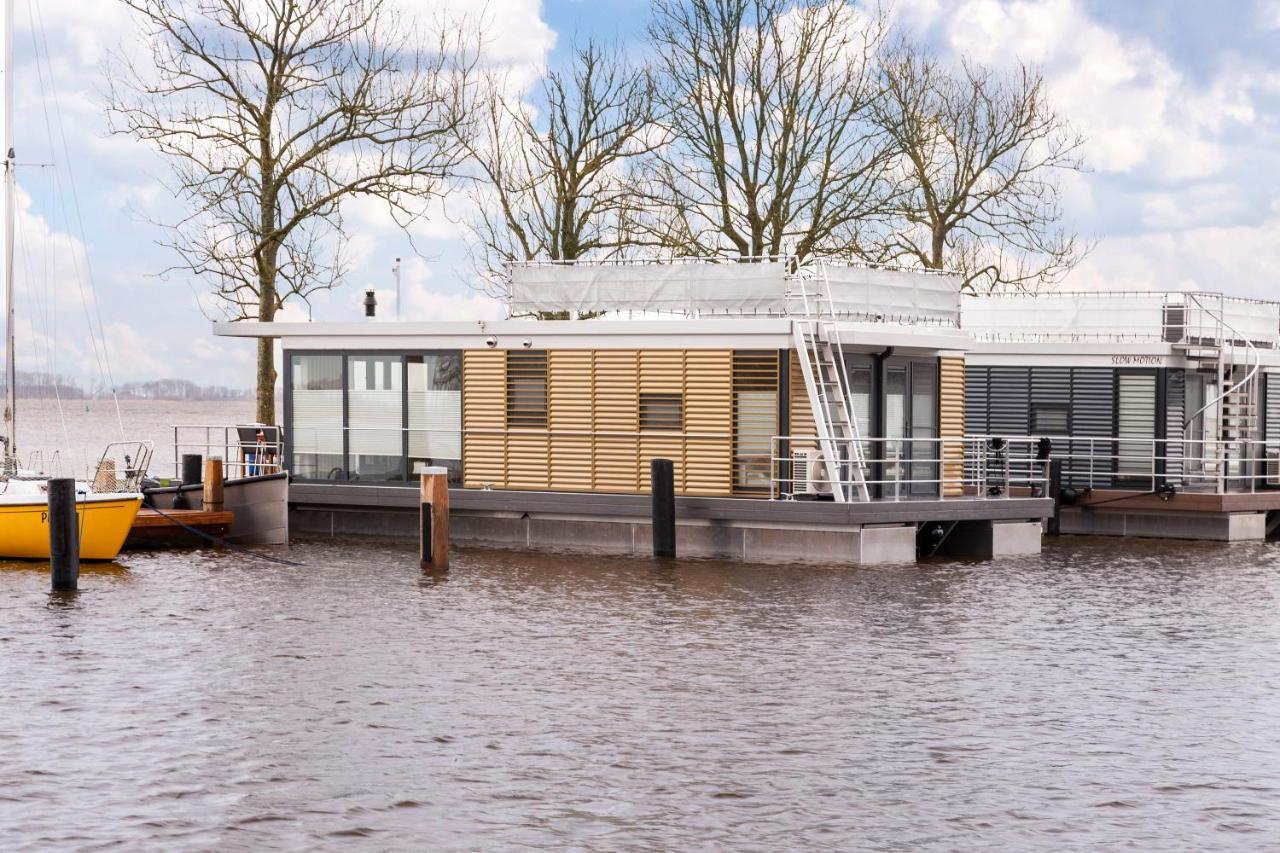 Welcome In - Houseboat 'Elysium' Met Eigen Aanlegsteiger Sneek - Offingawier Ngoại thất bức ảnh
