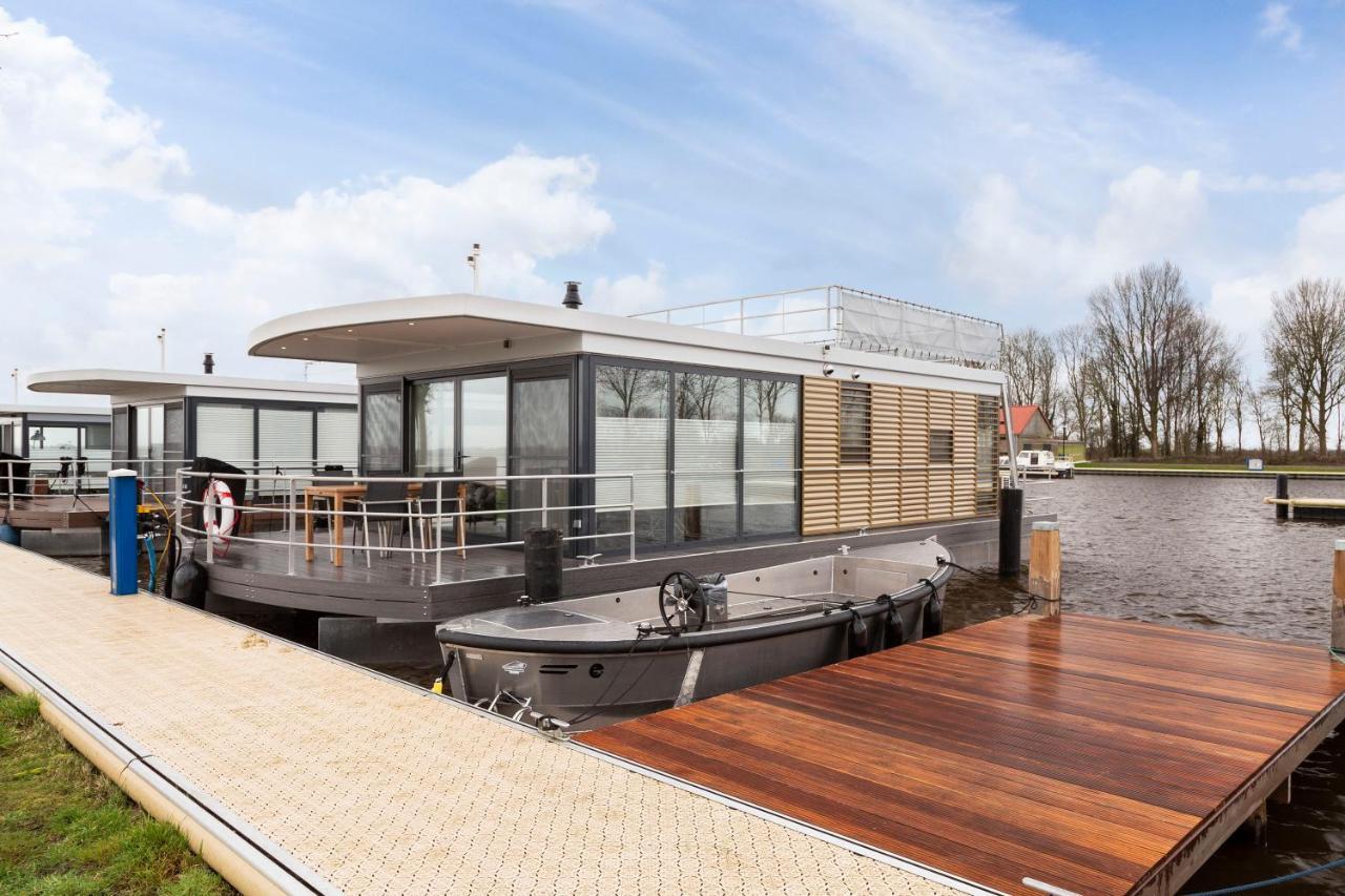 Welcome In - Houseboat 'Elysium' Met Eigen Aanlegsteiger Sneek - Offingawier Ngoại thất bức ảnh